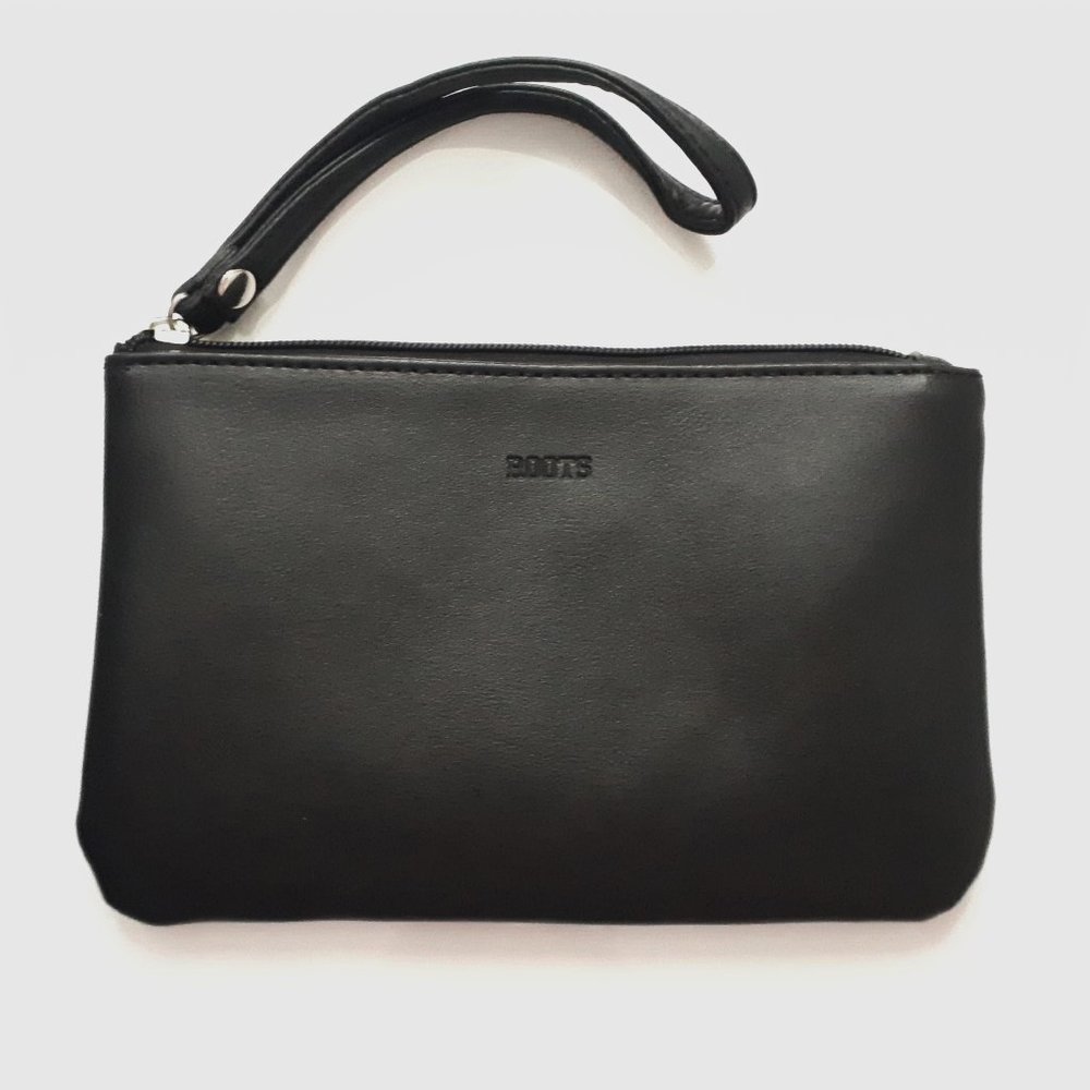 Roots Black Wristlet